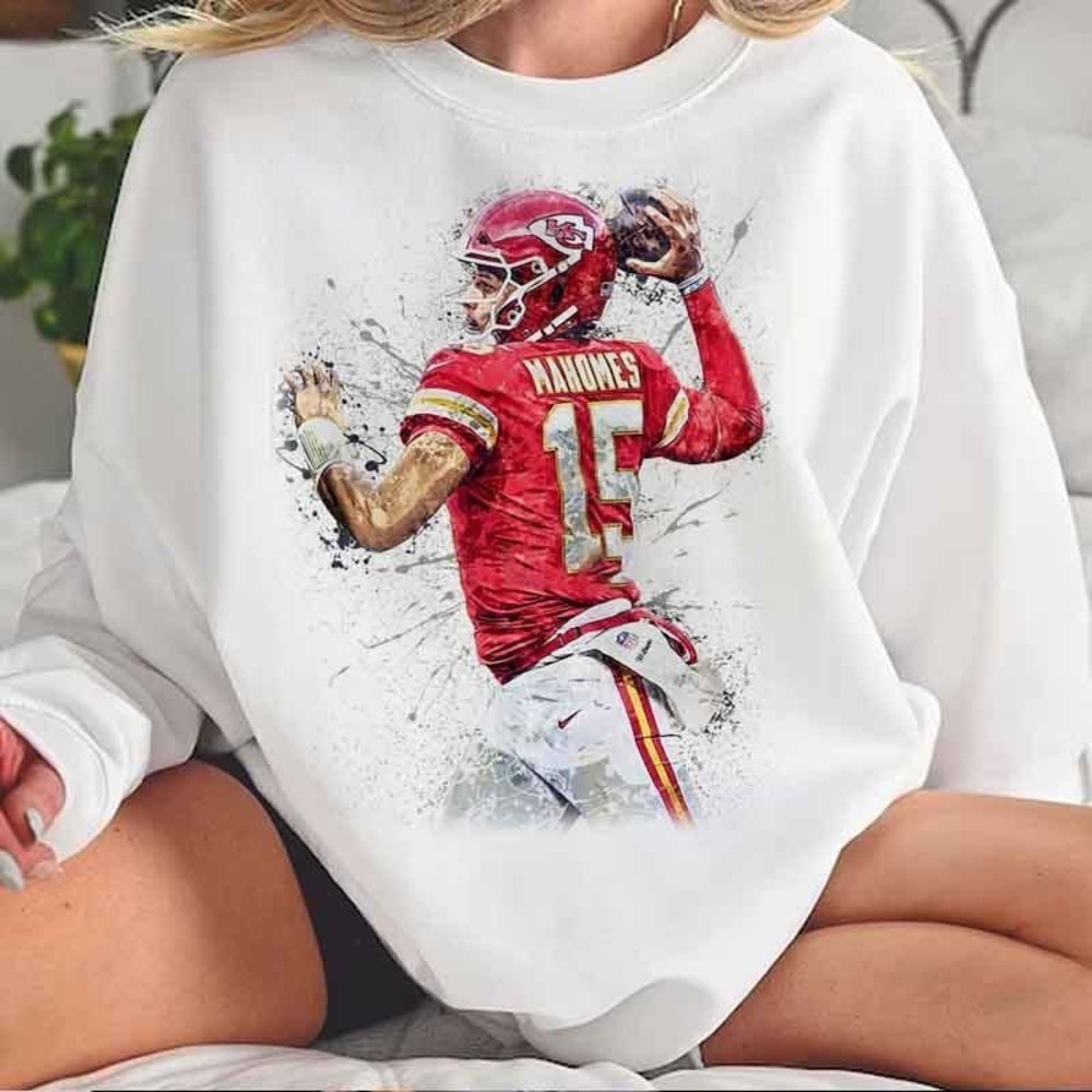 Sweatshirt Patrick Mahomes Poster Kansas City Chiefs Sweatshirt Mahomes